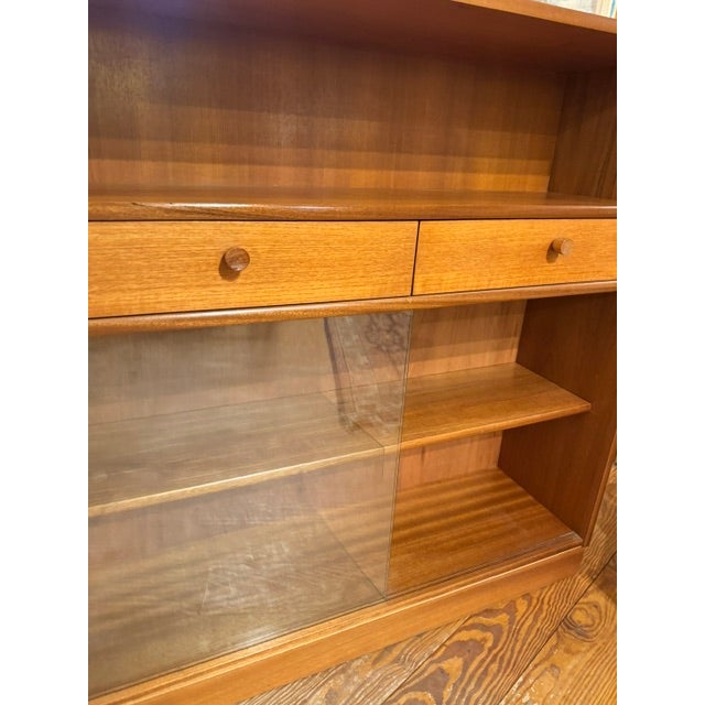 Vintage Nathan Teak Bookcase Display Cabinet For Sale In Philadelphia - Image 6 of 12