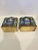 Pretty antique pair of metal and enamel Chinese Export Bookends. One has damage to some of the enamel. These have high...