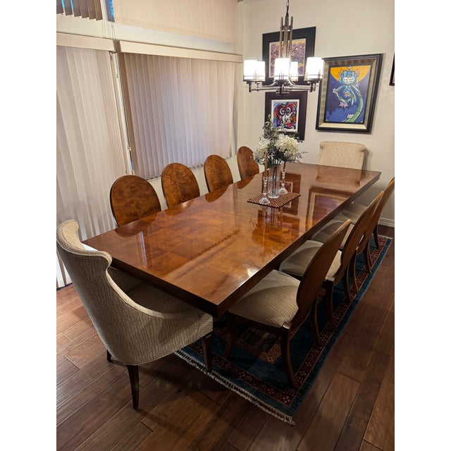 Contemporary Century Brand Omni Dining Table - Cluster Maple For Sale - Image 3 of 18