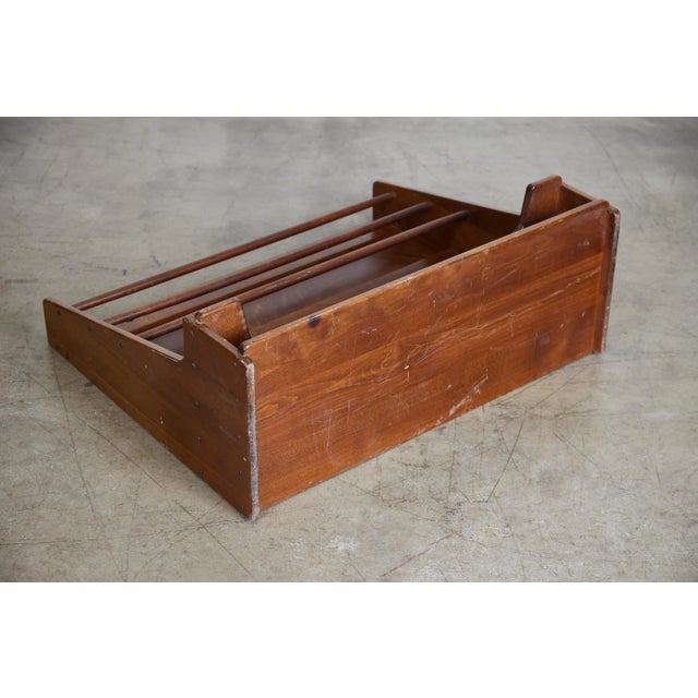 1950s Danish, Mid Century Wall-Mounted Teak Plate Rack For Sale - Image 11 of 13