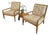 Pair of t.h. Robsjohn-Gibbings Lounge Chairs For Sale