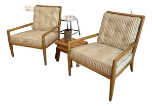 Pair of t.h. Robsjohn-Gibbings Lounge Chairs