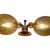 Mid Century Modern / Atomic Age Sputnik Pendant Lamp with 6 Patterned Glass Shades from VEB Germany For Sale - Image 4 of 11