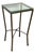 Contemporary Burnished Steel Side Table For Sale