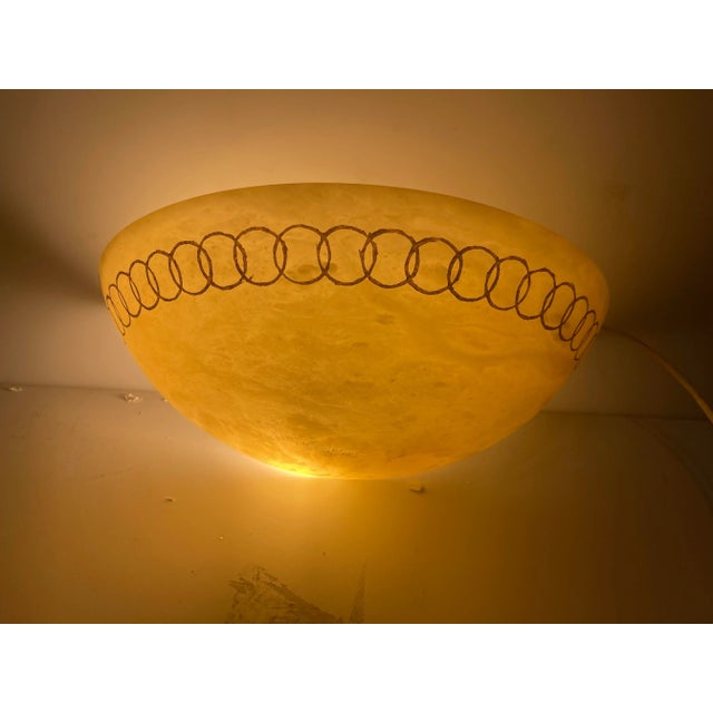 Large Marbled Glass Sconces, 1980s, Set of 2 For Sale - Image 4 of 6