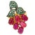 Bochic "Orient" Ruby, Emerald & Sapphire Vintage Cluster Ring Set 18K & Silver For Sale - Image 15 of 18