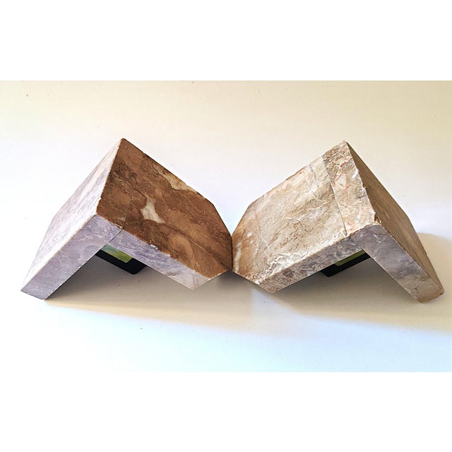 Art Deco Bookends in Marble, 1940s, Set of 2 For Sale - Image 9 of 13