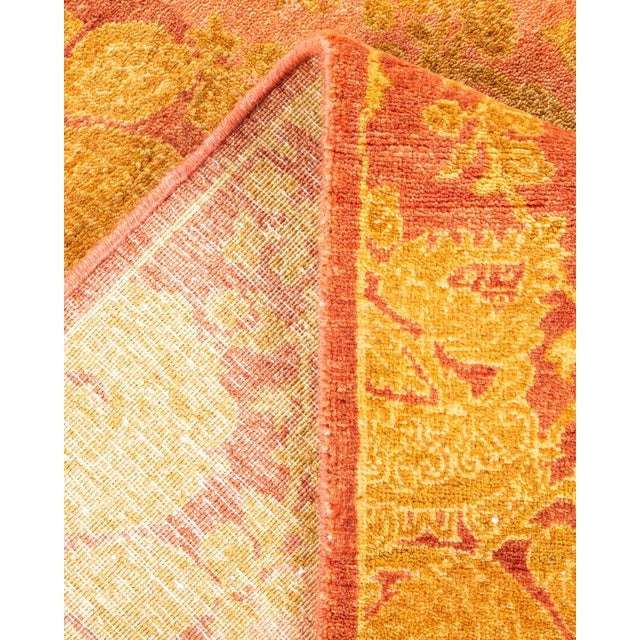 Mogul, One-of-a-Kind Hand-Knotted Area Rug - Pink, 4' 7" x 4' 7" For Sale In New York - Image 6 of 8