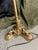 Brass Vintage Brass Bridge Lamp With Glass Shade For Sale - Image 8 of 11