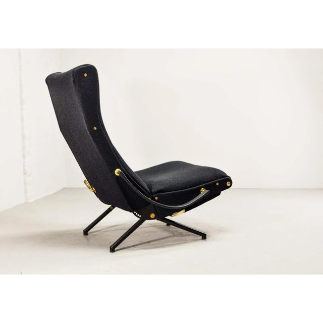 Metal First Edition P40 Adjustable Lounge Chair by Osvaldo Borsani for Tecno, 1955 For Sale - Image 7 of 11