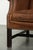 Sheepskin Wing Armchair in Warm Cognac Color For Sale - Image 12 of 13