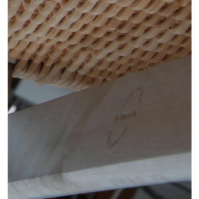 Wood PK 24 Chaise Lounge with Wicker Seat by Poul Kjærholm for Fritz Hanse, 2021 For Sale - Image 7 of 13