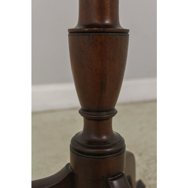 1940s Kittinger Cw-20 Colonial Williamsburg Mahogany Tilt Top Table For Sale - Image 5 of 13