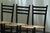 Vintage Italian Papercord Black Dining Chairs with Woven Seat, 1950s, Set of 4 For Sale - Image 6 of 14