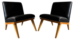 Set of Low Chairs in the style of Jens Risom, 1950s