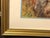 Wood 1980s Vintage Framed Edna Hibel "Lovers of Florence" Limited Edition Lithograph For Sale - Image 7 of 12