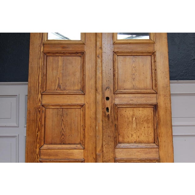 Vintage Double Door in Softwood, 1920s For Sale - Image 11 of 14
