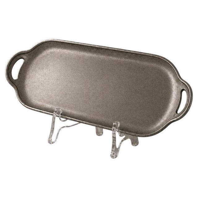Gray Swedish Pewter Tray from Schreuder & Olsson, Stockholm, 1950s For Sale - Image 8 of 8