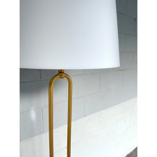 Modern Currey & Co. Glossary Floor Lamp / Gold For Sale - Image 3 of 6
