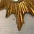 Mid 20th Century Mid 20th Century Petite Gilt Sunburst Convex Wall Mirror For Sale - Image 5 of 7