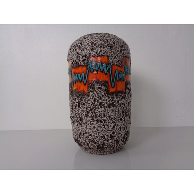 Large Pop Art Lava Ceramic 546-40 Vase from Scheurich, Germany, 1970s For Sale - Image 3 of 18