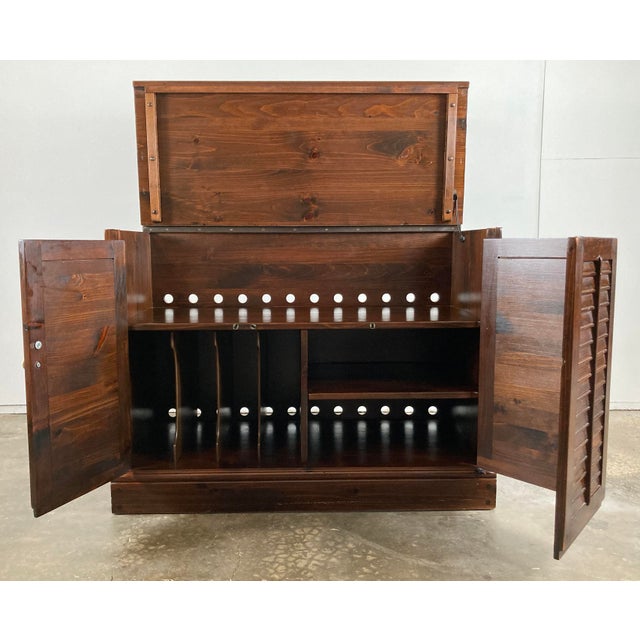 Vintage Ethan Allen Old Tavern Pine Media Cabinet For Sale - Image 10 of 12