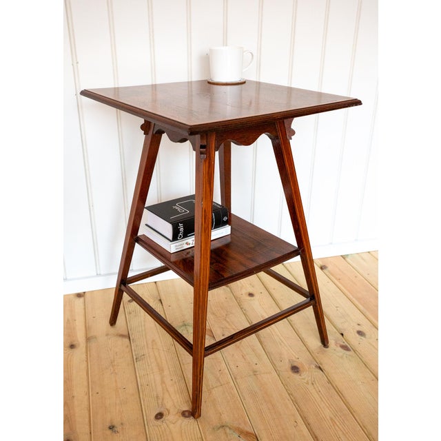 Antique Early 20th Century Edwardian Rosewood Side Table, 1900s For Sale - Image 14 of 18