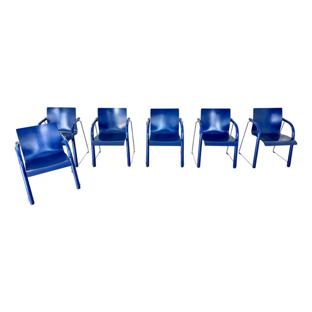 S320 Stacking Chairs by Ulrich Böhme and Wulf Schneider for Thonet, Set of 6 For Sale