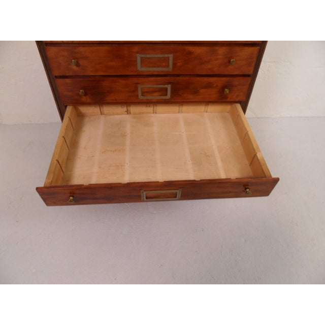 Antique Watchmakers Filing Cabinet with Drawers, 1920s For Sale - Image 6 of 11