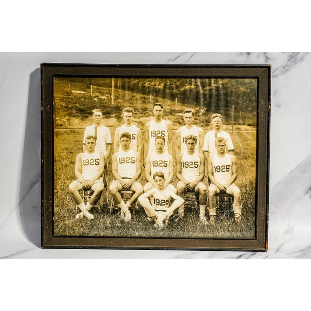 American Rare Pair of Framed Antique Harvard University Rowing Crew Photographs Photos Portrait Sports Team Man Cave Home Wall Decor For Sale - Image 3 of 18
