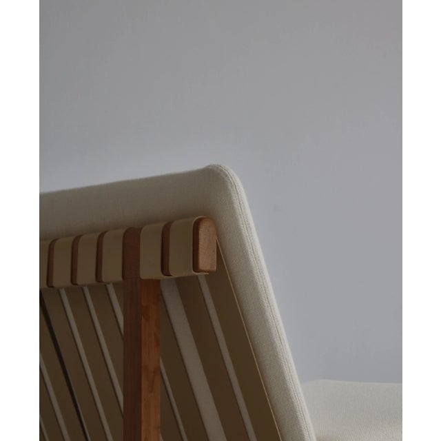 Wood Model 211 2-Seater Sofa in Oak and Ottoman by Børge Mogensen for for Fredericia, 1956, Set of 2 For Sale - Image 7 of 18