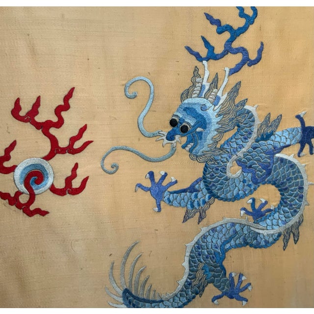 古着 VINTAGE EASTEN Dragon Embroidery Vintage Chinese Dragon Embroidery | Chairish