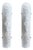 Italian Hammered Transparent Graniglia Murano Glass Wall Sconces by Simoeng, Set of 2 For Sale