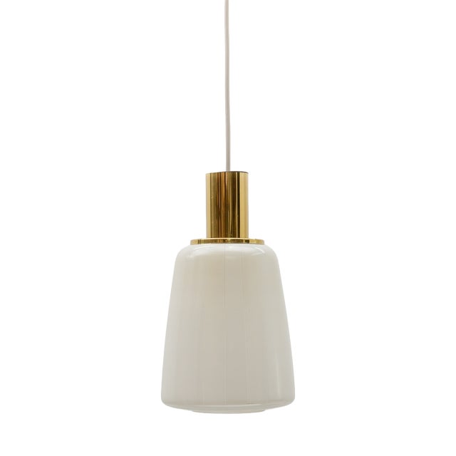 Mid-Century Modern Glass Pendant Lamp from Limburg, Germany, 1960s For Sale