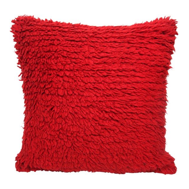 Handmade Home Decor Red Tone Pillow Cover -20'' X 20'' For Sale