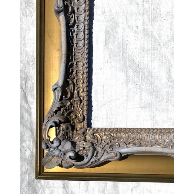 Antique Decor Painted Picture or Mirror Frame c.1910. Inside opening dimension 23x27.