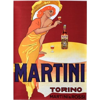 1960 Marcello Dudovich "Martini Torino" Poster For Sale