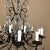 Antique French Wrought Iron & Crystal Chandelier For Sale - Image 4 of 12