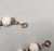 Vintage 1950s Signed Napier Goldtone White Resin Bead Bracelet For Sale In Philadelphia - Image 6 of 8