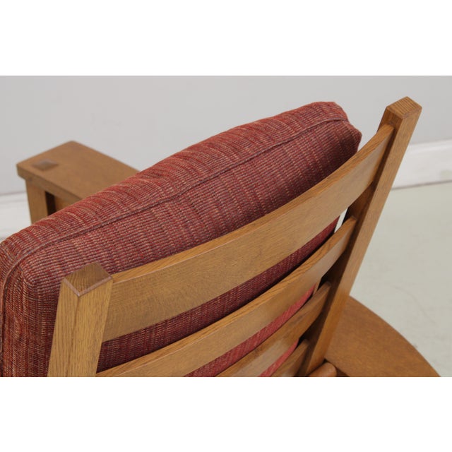 Stickley Mission Oak Bow Arm Morris Chair For Sale - Image 15 of 18