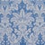 Traditional Schumacher Kennedy Damask Fabric In Cobalt For Sale - Image 3 of 5
