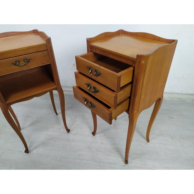 Louis XV Nightstands, 1970s, Set of 2 For Sale - Image 13 of 18