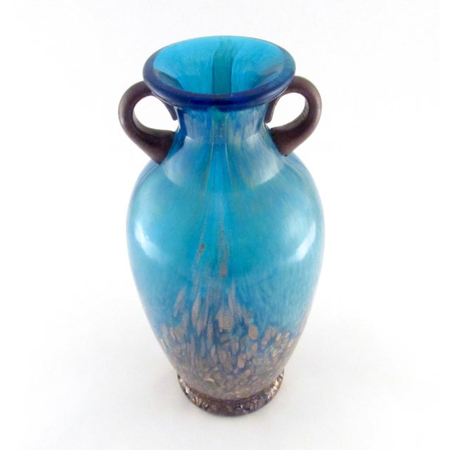 Modern Dale Tiffany Milano Favril Amphora Blue Vase Chairish