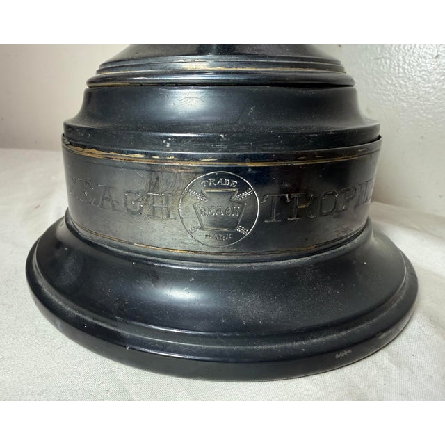 Large Antique 1926 Silverplate Oberlin High School Baseball Reach Trophy Award For Sale In New York - Image 6 of 14