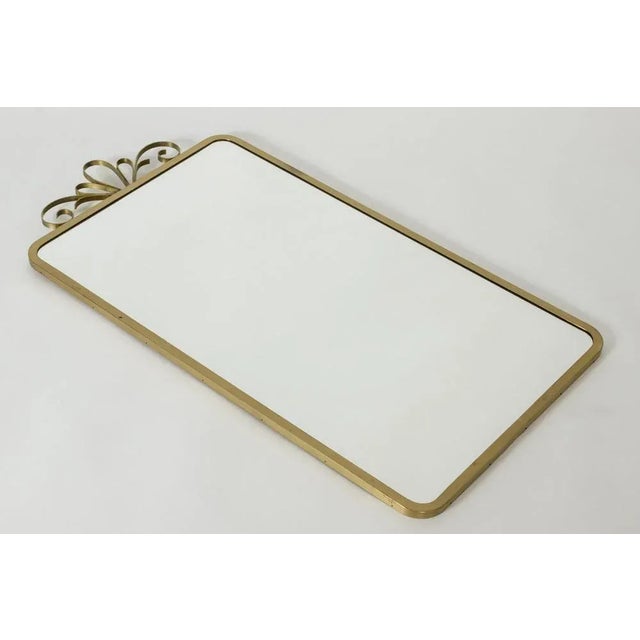 Modern Scandinavian Wall Mirror from Ystad Metall, 1940s For Sale - Image 4 of 9