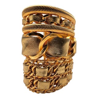 Chanel 1980 Massive Cuff Paris For Sale