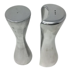 Hug Salt and Pepper Shaker Set by Karim Rashid for Nambe, Circa 2000