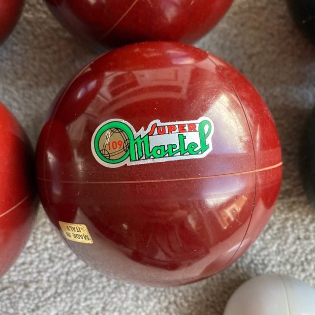 Vintage Italian Bocce Lawn Bowling Set, 9 Pieces For Sale In Los Angeles - Image 6 of 12