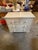 Beautiful antique painted chest of drawers with faux bamboo design details. Painted a very pretty putty gray but can be...