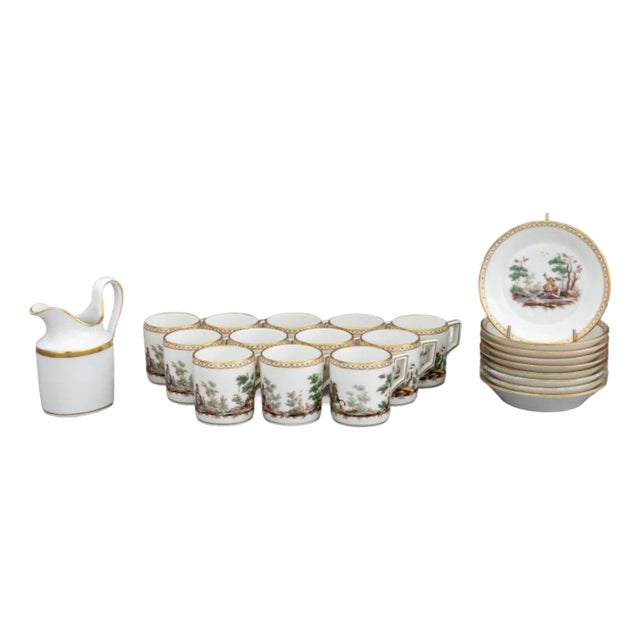 Richard Ginori "Pittoria" Demitasse Service, 22 pcs For Sale